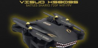 VISUO XS809S Battles Sharks drone