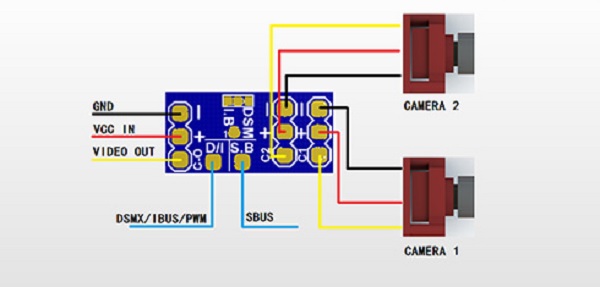 VIFLY Camera Switcher review: Wiring diagram
