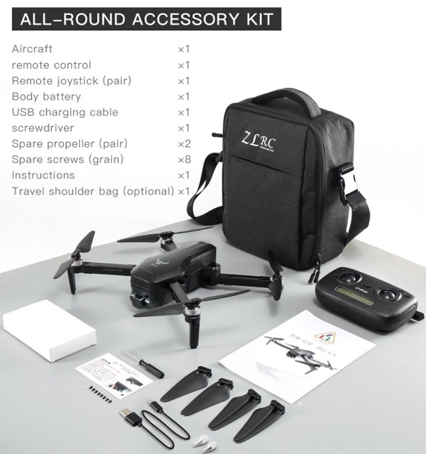 Accessories included with ZLRC SG906 Pro 2