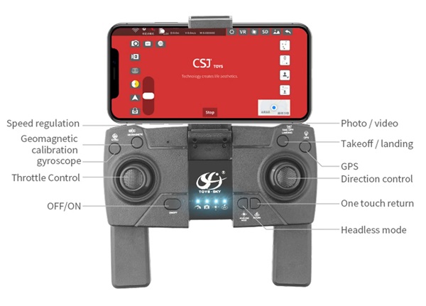 Transmitter of CSJ S177 drone