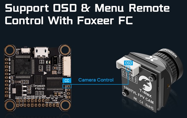 Foxeer TRex Micro camera wiring to FC