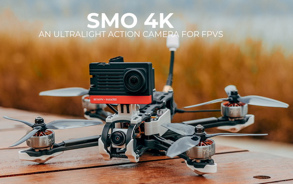 SMO 4K mounted on 5" LR FPV drone
