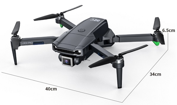 Size of LYZRC L800 PRO drone