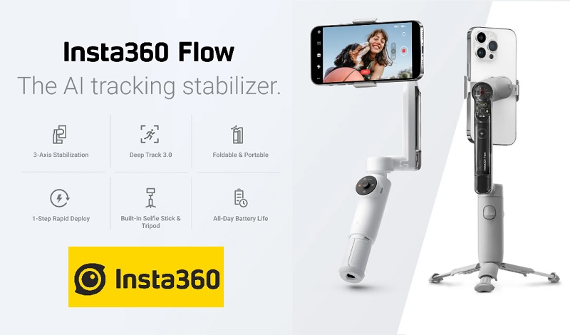 Insta360 Flow: AI-enabled Smartphone Gimbal - First Quadcopter