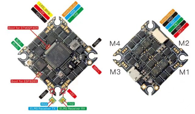 Flight controller pinout