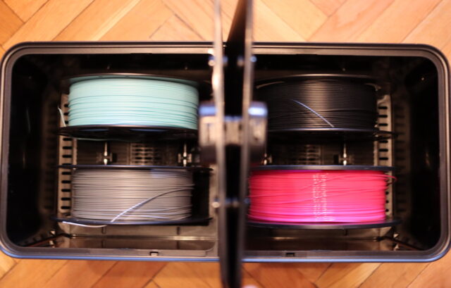 Four spool filament dryer