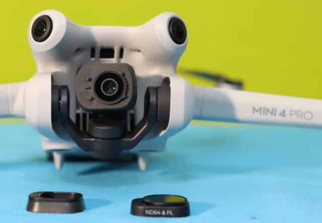 Pasos de instalación del filtro DJI MINI 4 Pro