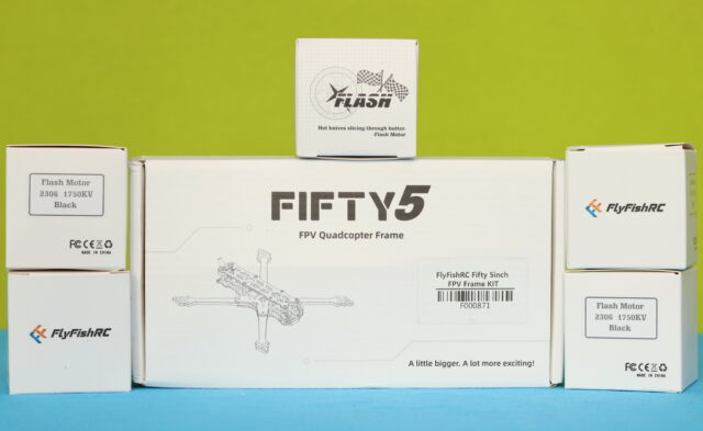 FlyFishRC Fifty5 frame and Flash 2306 motor combo kit