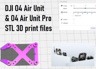 DJI O4 Air Unit STL files